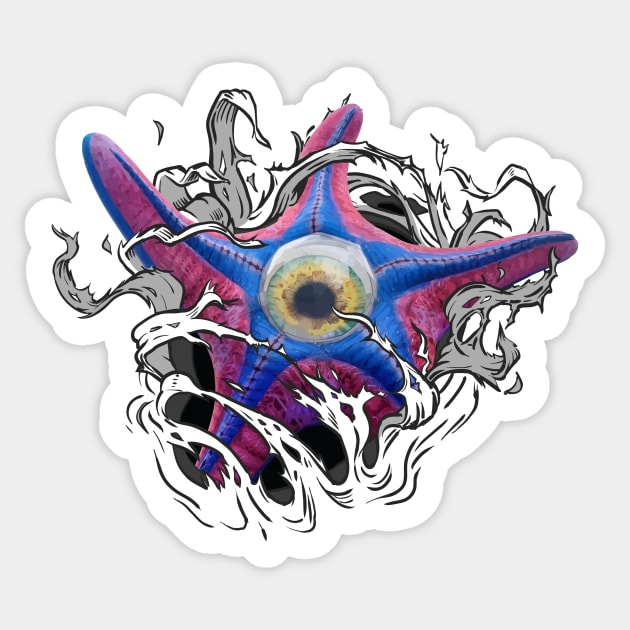 Starro Sticker by 3 Guys and a Flick